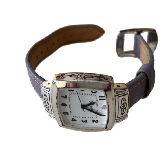 Brighton Women\'s Orchard Watch Silver with Blue Leather Band Has NEW BATTERY main image 6